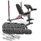 Image 1 for Набор Hop-Sport Strong 146кг со скамьей HS-1095