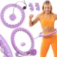 Image 2 for Массажный хулахуп Gymtek со счетчиком и утяжелителем фиолетовый