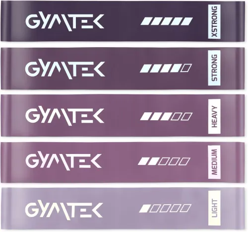 Набір резинок для фітнесу Gymtek 0,5-30кг фіолетовий