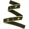 Резинка для фитнеса с петлями Gymtek Queenfit 86,5 х 4см черно-желтая