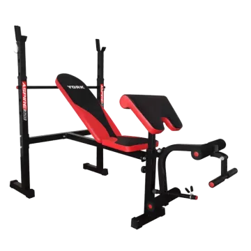 Лавка для жиму York Fitness ASPIRE 320 з стійкою для штанги та партою Скотта