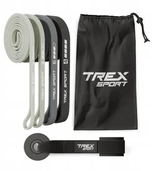 Набор резинок для фитнеса Trex Sport TX-004PB 4в1 2-41кг