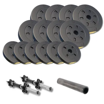 Набор гантели-штанга 2в1 Besport PowerPro 29кг с переходником