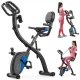 Image 7 for Велотренажер магнітний Hop-Sport HS-3010X Grix X-Bike з еспандерами чорно-синій