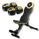 Image 1 for Набір Besport PowerPro гантелі 2х31кг з лавою WB-002