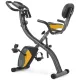 Image 1 for Велотренажер магнітний Hop-Sport HS-3010X Grix X-Bike з еспандерами сіро-жовтий