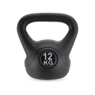 Гиря вінілова Gymtek 12кг чорний