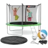 Батут Hop-Sport 10ft (305см) зеленый с внутренней сеткой