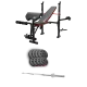 Image 1 for Набор Hop-Sport Premium 39кг со скамьей HS-1055 Pro и штангой